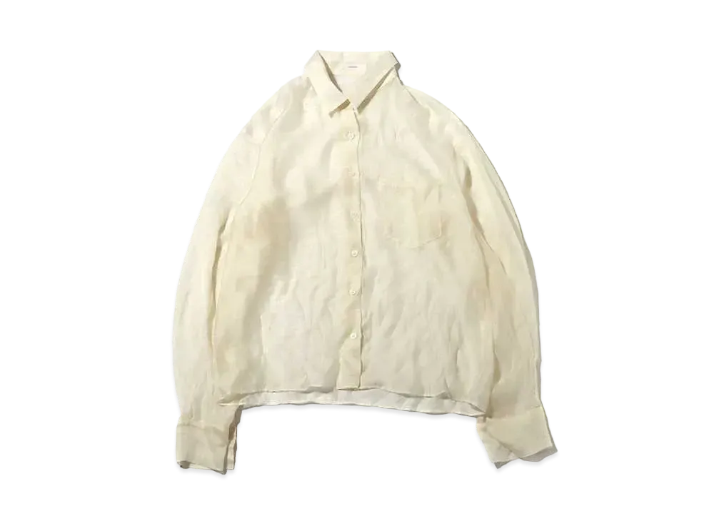 atmos pink Sheer Big Shirt "White"