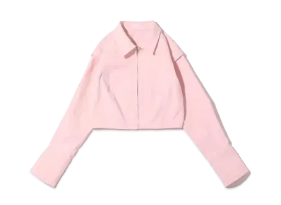 atmos pink Short Length Front Zipper Shirt "Pink"