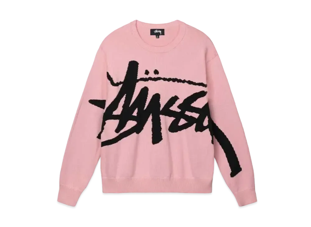 ステューシー ストック セーター "ピンク"