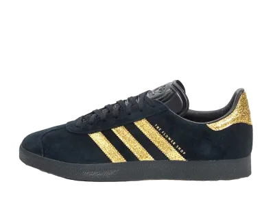 The Flower Shop × adidas Gazelle "Core Black/Gold Metallic"
