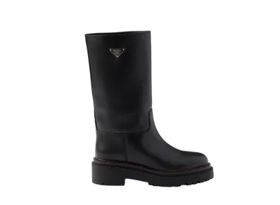 PRADA Women's Leather Boots "Black"