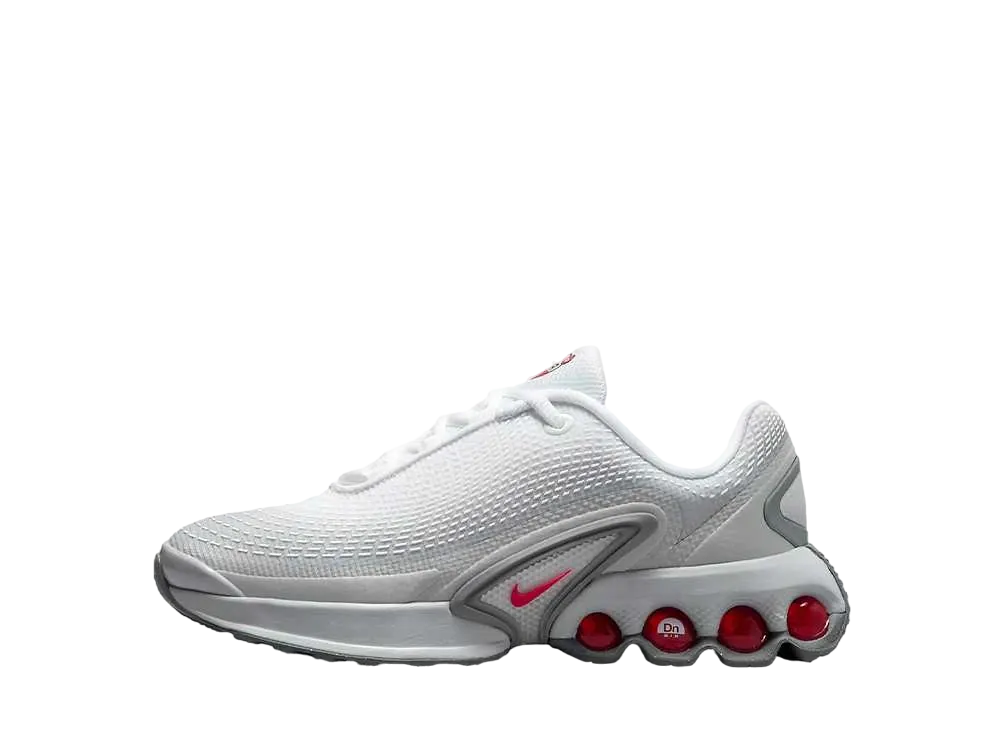 ナイキ GS エアマックスDN SE "ライトスモークグレー/ホワイト/スモークグレー/ユニバーシティレッド"