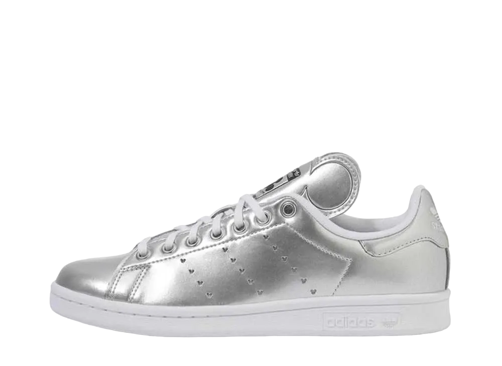 Disney × adidas GS Stan Smith J "Silver/Core Black/White"