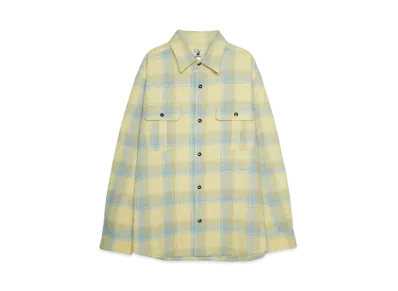 ANDFAMILYS Classic Flannel Shirts "LIGHTYELLOW"