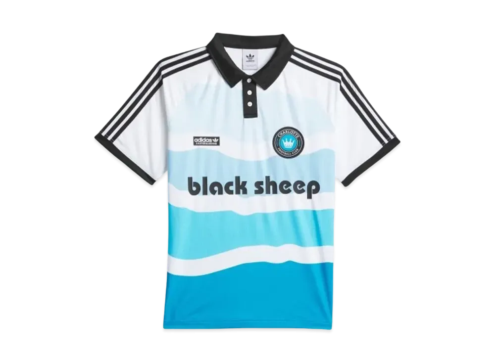 Charlotte FC × Black Sheep Skate Shop × adidas Originals Top "White/Sharp Blue/Black"