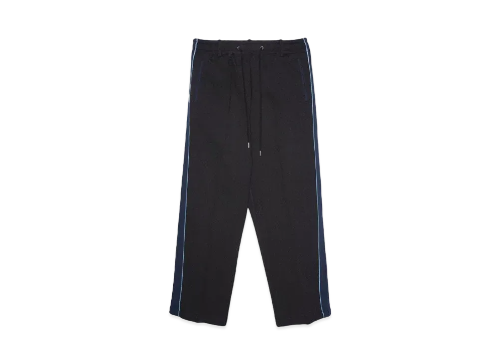 TAUPE GEOMETRIC SIDE-LINE PANTS "BLACK"