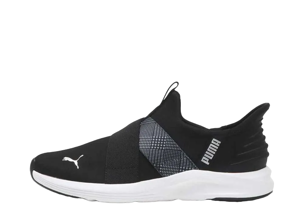 プーマ ウィメンズ プラウル2 イーズイン チェッカー "ブラック/シルバー"