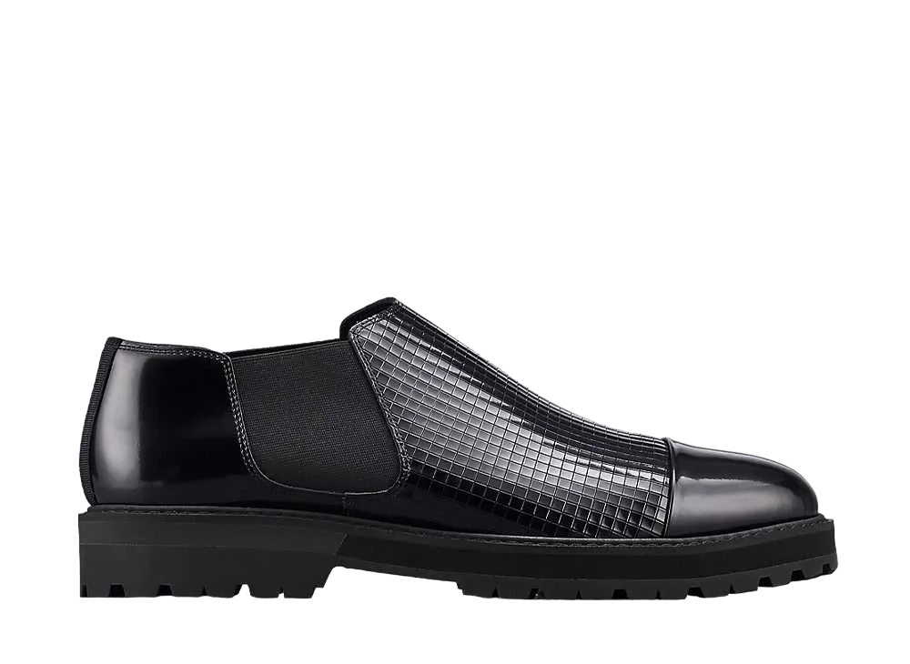 オニツカタイガー ジ オニツカ サイドゴアブーツ ロー "ブラック"