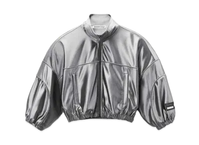 Alexander Wang Cropped Track Jacket "Earl Gray"