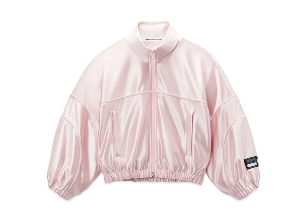 Alexander Wang Cropped Track Jacket "Ballerina Pink"