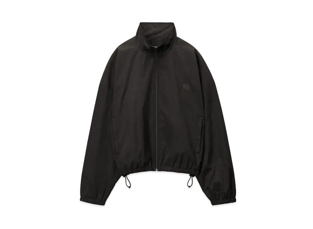 Alexander Wang Nylon Coach Track Jacket "Black"