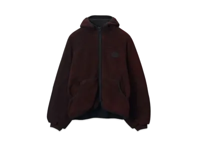 Alexander Wang Cotton Oversize Zip-Up Hoodie "Washed Maroon"