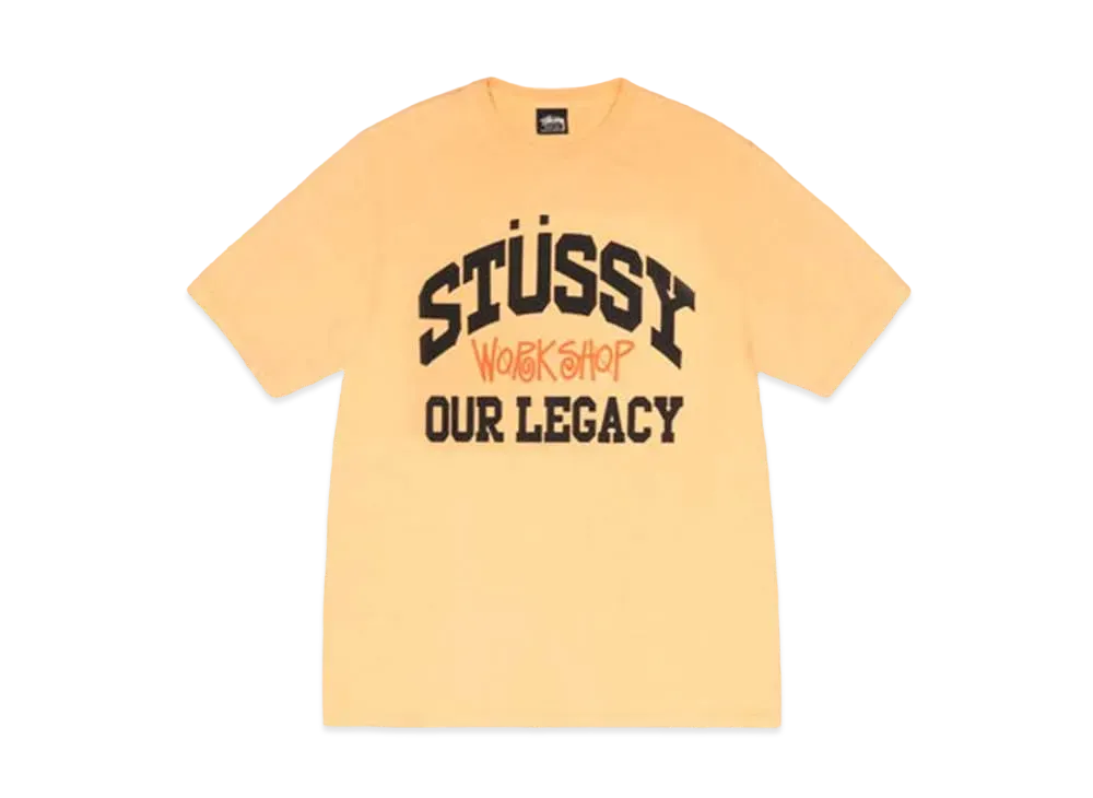 Stussy x Our Legacy Work Shop Collegiate Pigment Dyed Tee "Peach" 3903958