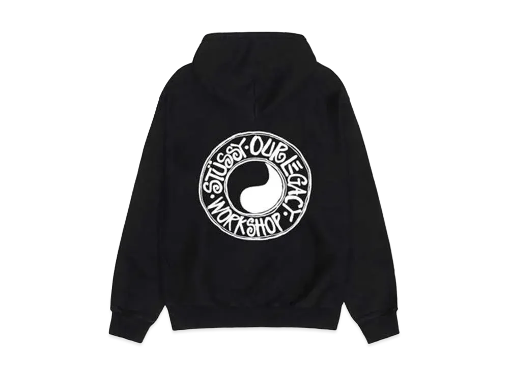 Stussy x Our Legacy Work Shop Buana Pigment Dyed Hoodie "Black"