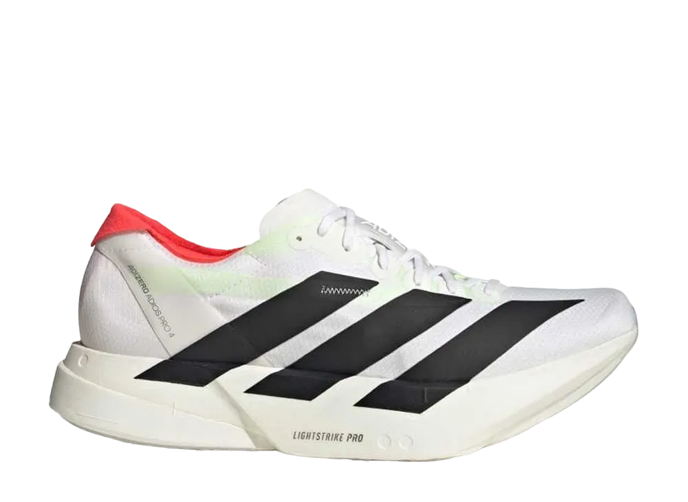adidas Adizero Adios Pro 4 "Footwear White/Core Black/Silver Metallic"