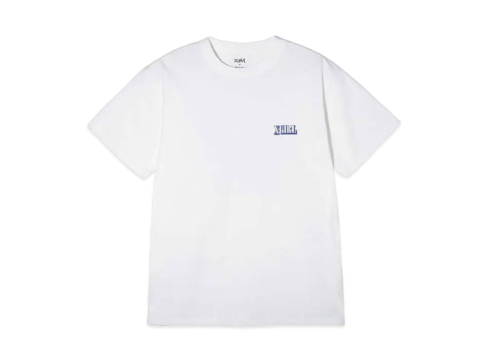 X-Girl Circle Background Face Logo S/S Tee "White"
