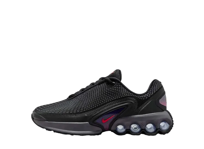 ナイキ GS エアマックスDN "アンスラサイト/ダークスモークグレー/メタリックシルバー/ライトクリムゾン"