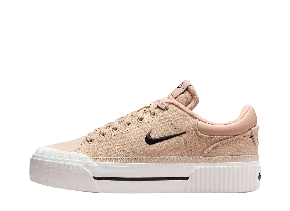 ナイキ ウィメンズ コートレガシー リフト "ヘンプ/セイル/サンドドリフト/ブラック"