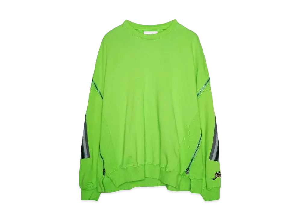 FACETASM ZIPPER RIB SWEAT "GREEN"