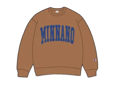 Champion x BEAMS by MIN-NANO Reverse Weave Logo Sweat "Mocha"