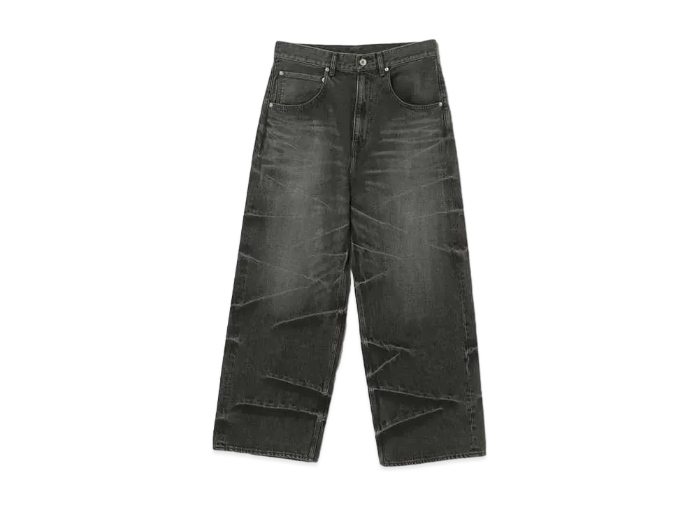 BEAMS FUTURE ARCHIVE Thunder Baggy Fit Dinim "Fade Black"