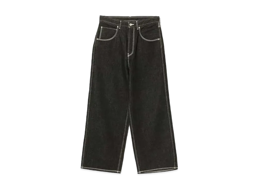 BEAMS FUTURE ARCHIVE Logo Baggy Denim "Black"