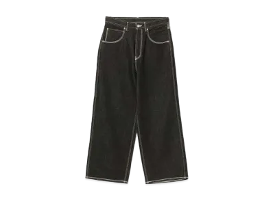 BEAMS FUTURE ARCHIVE Logo Baggy Denim "Black"