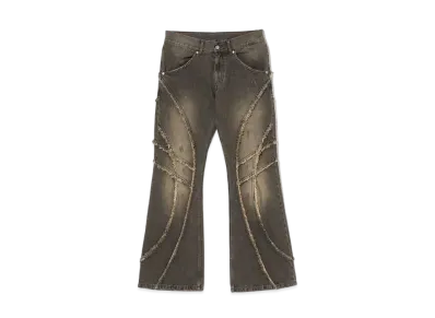 BEAMS FUTURE ARCHIVE Fringe Fade Denim "Fade Black"