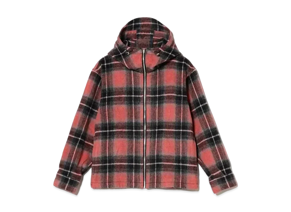 BEAMS FUTURE ARCHIVE Shaggy Hood Blouson 1 "Red Chek"
