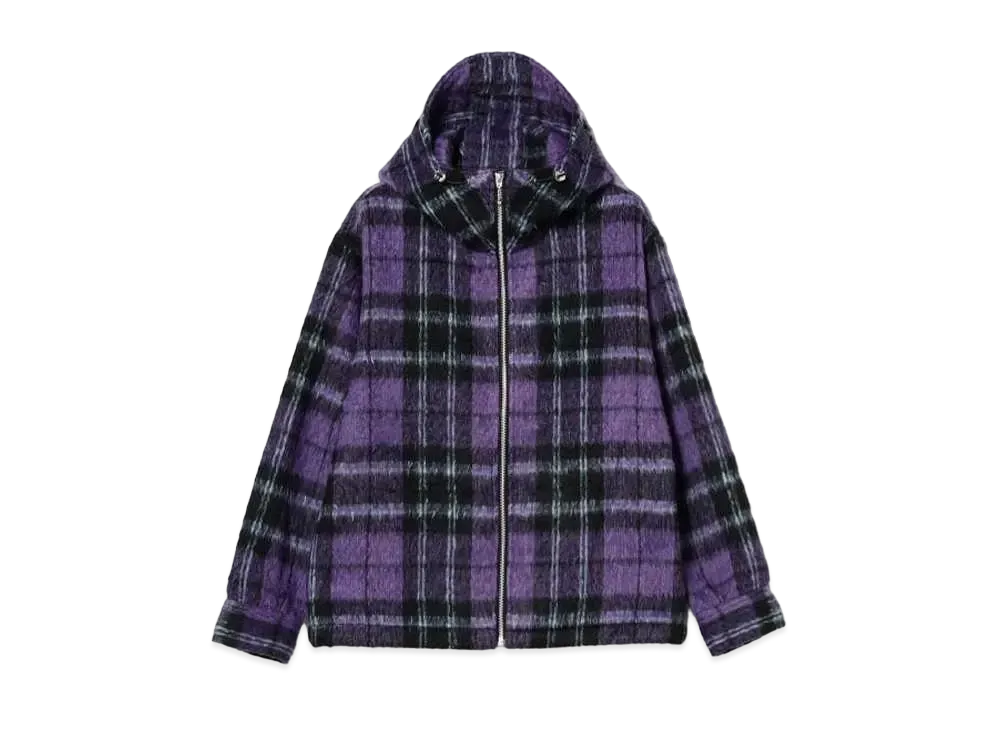 BEAMS FUTURE ARCHIVE Shaggy Hood Blouson 3 "Purple"
