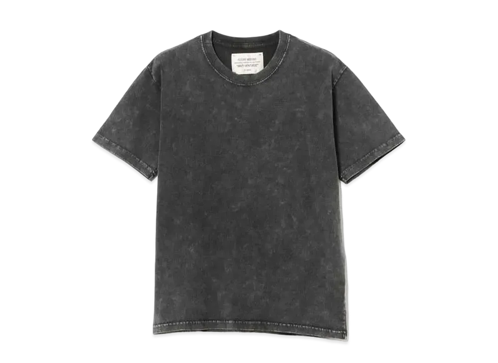 BEAMS FUTURE ARCHIVE Chemical Washed T-Shirts "Black"