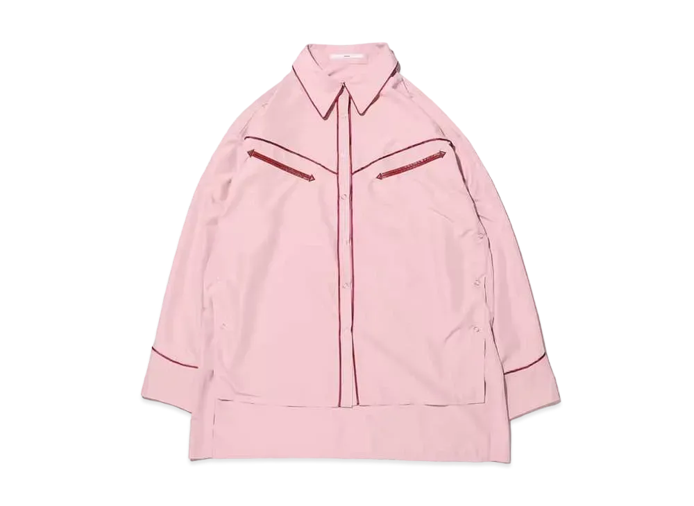 atmos pink Side Button Western Shirt "Pink"