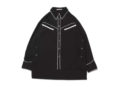 atmos pink Side Button Western Shirt "Black"