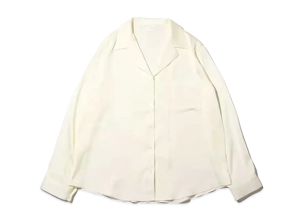 atmos pink Pastel Satin Shirt "White"