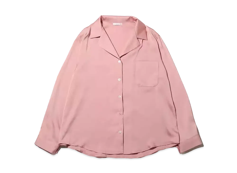 atmos pink Pastel Satin Shirt "Pink"