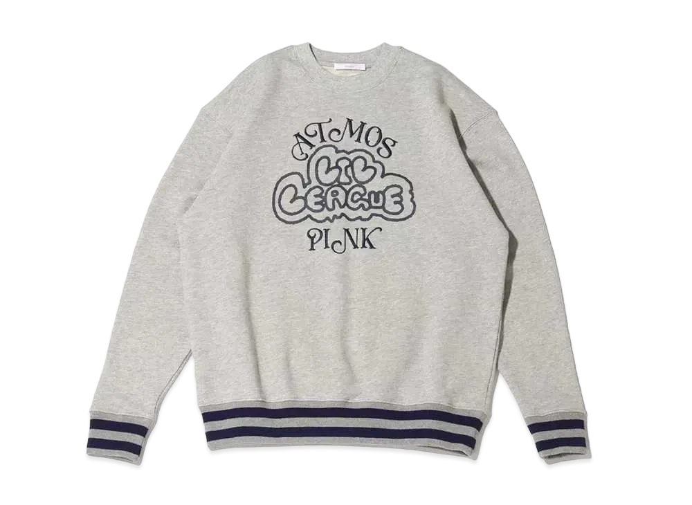 atmos pink x Lil League Newly Written Logo Sweatshirt "Gray"