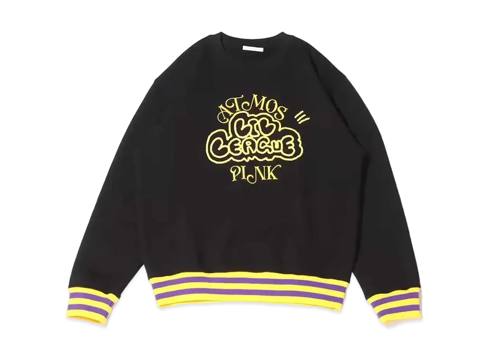 atmos pink x Lil League Newly Written Logo Sweatshirt "Black"