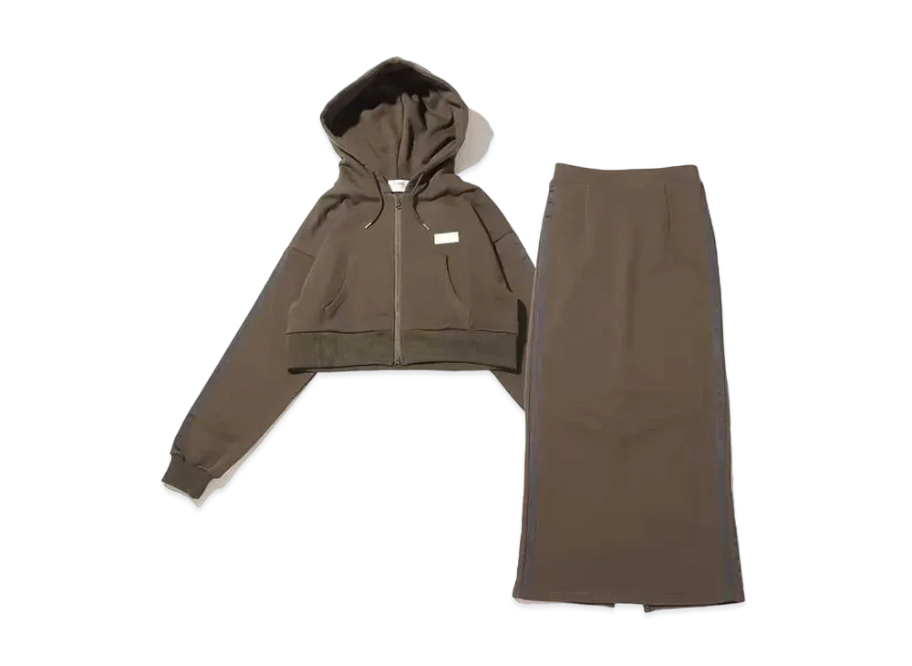 atmos pink x Everylys Line Sweat Setup "Khaki"