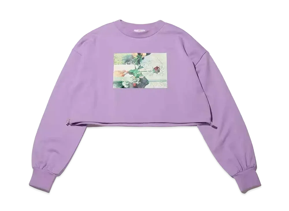 atmos pink x Gelisis Short Length Photo Print Sweatshirt "Purple"