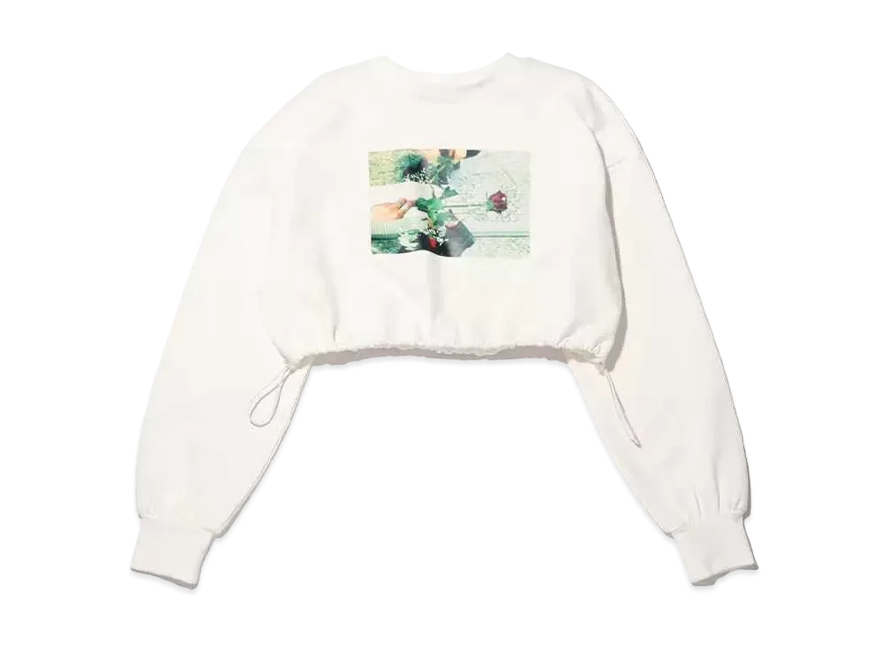 atmos pink x Gelisis Short Length Photo Print Sweatshirt "White"