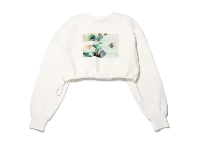 atmos pink x Gelisis Short Length Photo Print Sweatshirt "White"