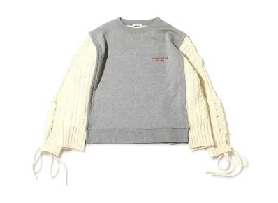 atmos pink Knit Docked Sweat Top "Gray"