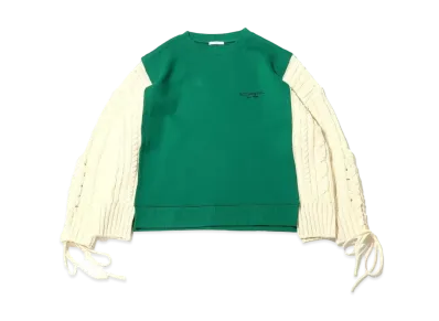 atmos pink Knit Docked Sweat Top "Green"