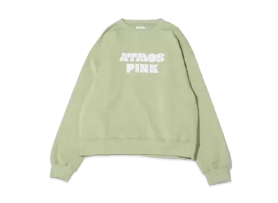 atmos pink Flocky Logo Sweatshirt "Mint"