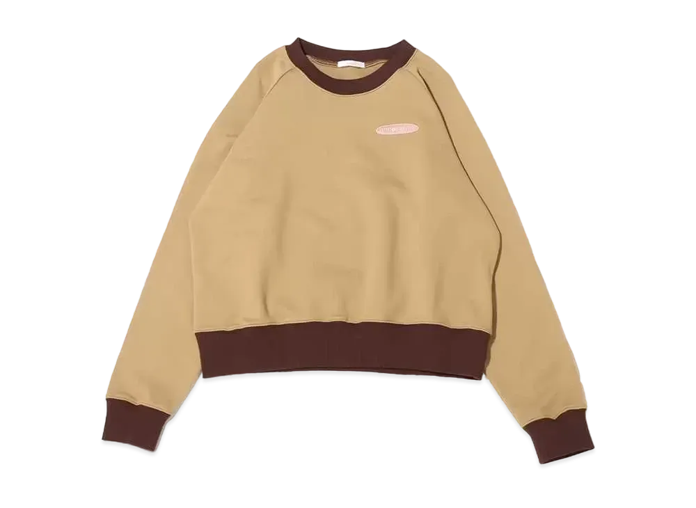 atmos pink Silicone Patch Color Scheme Crew Neck "Beige"