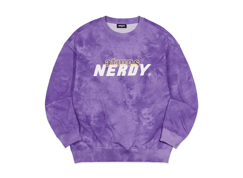 atmos pink x Nordie DNA Water Color Sweatshirt "Purple"