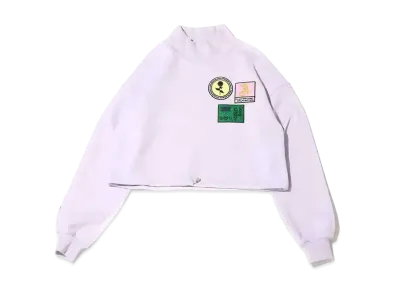 atmos pink Patch High Neck Sweat Tops "Purple"