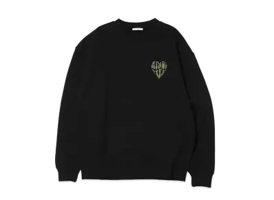 atmos pink Heart Logo Embroidery Sweat Tops "Black"