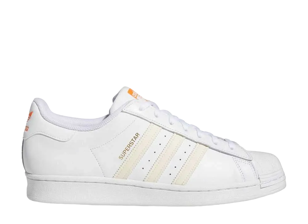 adidas Superstar "Footwear White/Ecru Tint/Orange Rush"