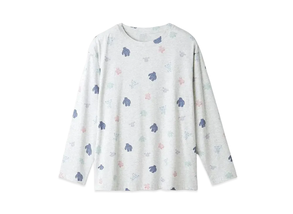 GELATO PIQUE Halloween Collection 'PIQUE MONSTER' Monster Pattern Pullover "Gray"